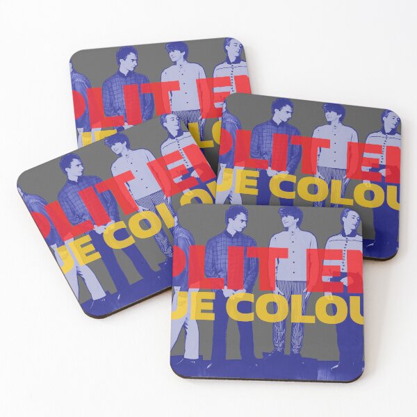 Item preview, Split Enz - Blue, Yellow and Red design based on the True Colours promo picture  designed and sold by geetarv.