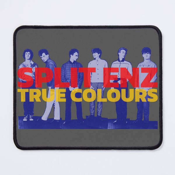 Item preview, Split Enz - Blue, Yellow and Red design based on the True Colours promo picture  designed and sold by geetarv.