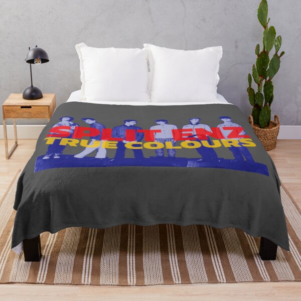 Item preview, Split Enz - Blue, Yellow and Red design based on the True Colours promo picture  designed and sold by geetarv.