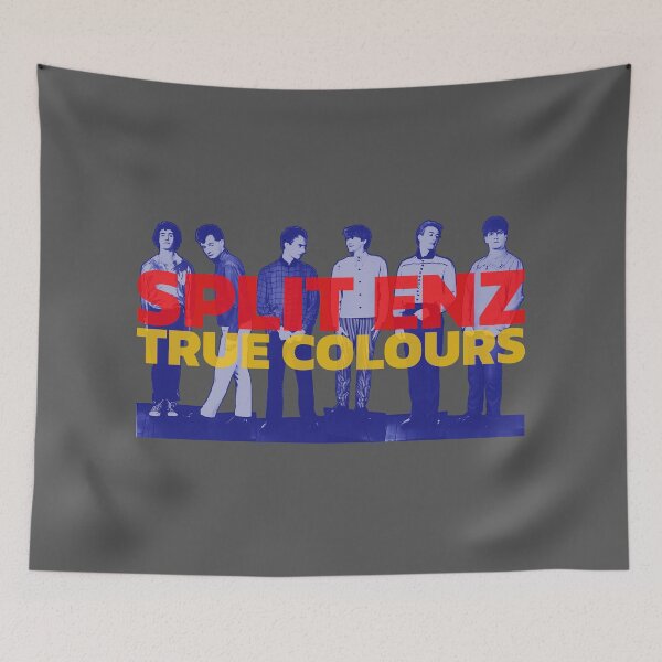 Item preview, Split Enz - Blue, Yellow and Red design based on the True Colours promo picture  designed and sold by geetarv.