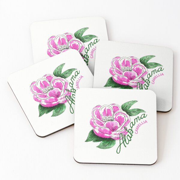 Artikelvorschau, Alabama State Kamelienblume Buntes T-Shirt Sticker entworfen und verkauft von ThinkNature!.