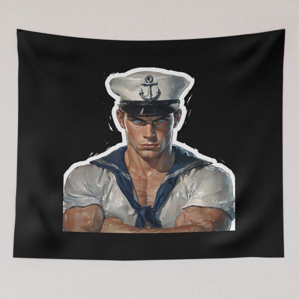 Item preview, Sailor Daddy Gay Pride Graphic Design designed and sold by ItsAKinkThing.