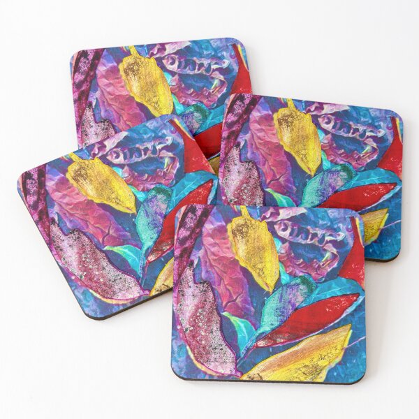 Item preview, Mixed media art, study of gum leaves in decay designed and sold by WildLadyWood.