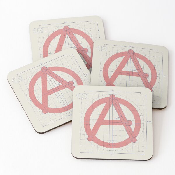 Item preview, anarchist symbol - on 'white' designed and sold by BrownWoodRobot.