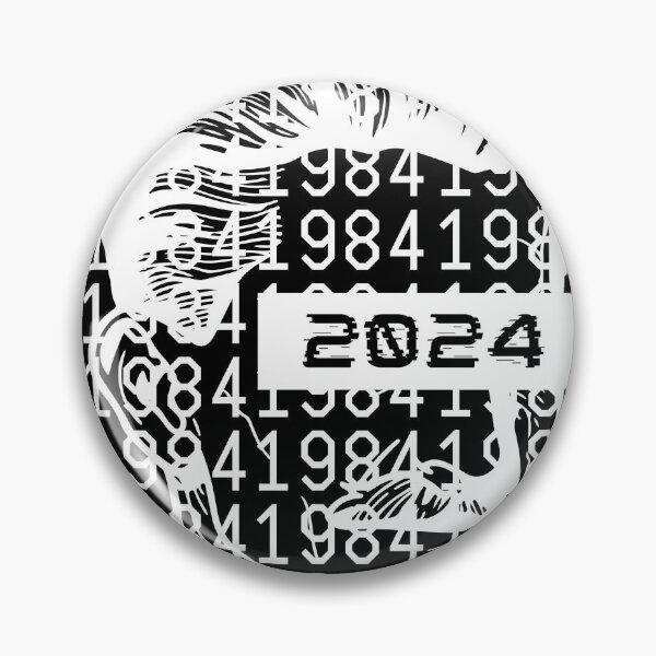 Item preview, 40 Years Later Orwell’s 1984 Dystopian Art, Retro Future Propaganda Design, Big Brother Prediction Artwork, Obey and Censorship Conspiracy Illustration designed and sold by DropDeadDsgns.