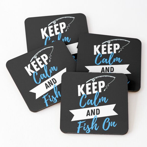 Item preview, Keep Calm and Fish On Funny Fishing designed and sold by TeesForTease.