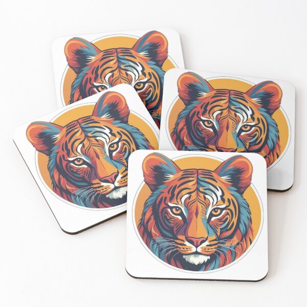 Item preview, Fierce Tiger Head Sticker - Bold and Striking Wildlife Design designed and sold by Icenutikul1122.