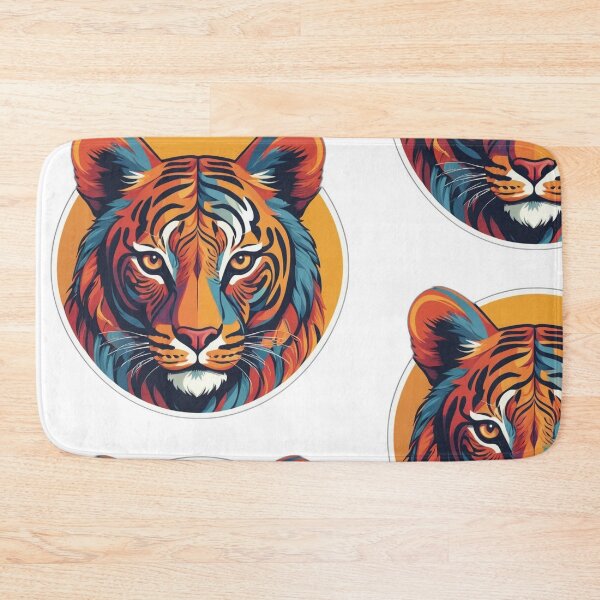 Item preview, Fierce Tiger Head Sticker - Bold and Striking Wildlife Design designed and sold by Icenutikul1122.