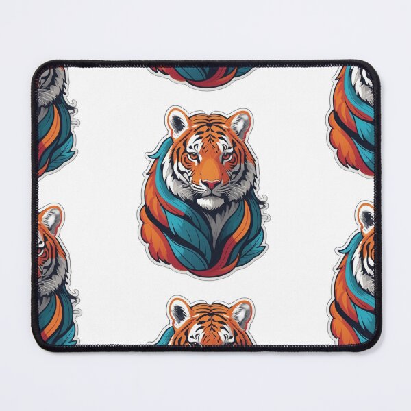Item preview, Fierce Tiger Head Sticker - Bold and Striking Wildlife Design designed and sold by Icenutikul1122.