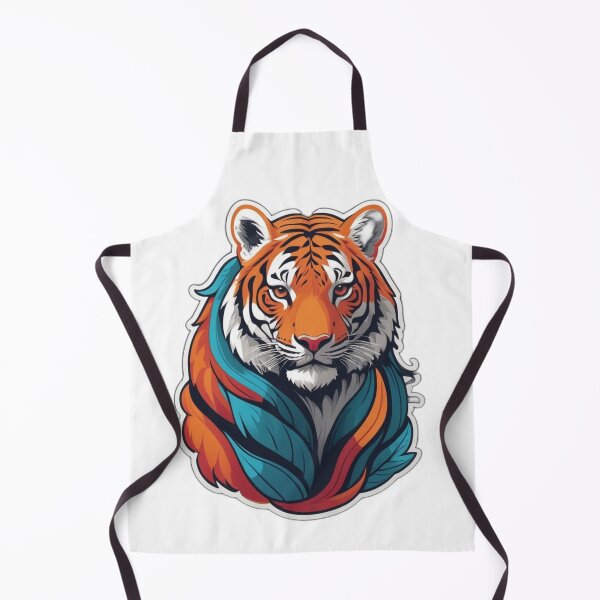 Item preview, Fierce Tiger Head Sticker - Bold and Striking Wildlife Design designed and sold by Icenutikul1122.