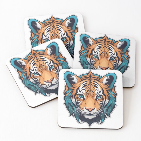 Item preview, Fierce Tiger Head Sticker - Bold and Striking Wildlife Design designed and sold by Icenutikul1122.