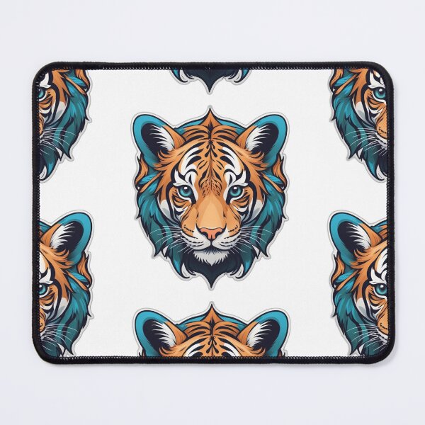 Item preview, Fierce Tiger Head Sticker - Bold and Striking Wildlife Design designed and sold by Icenutikul1122.