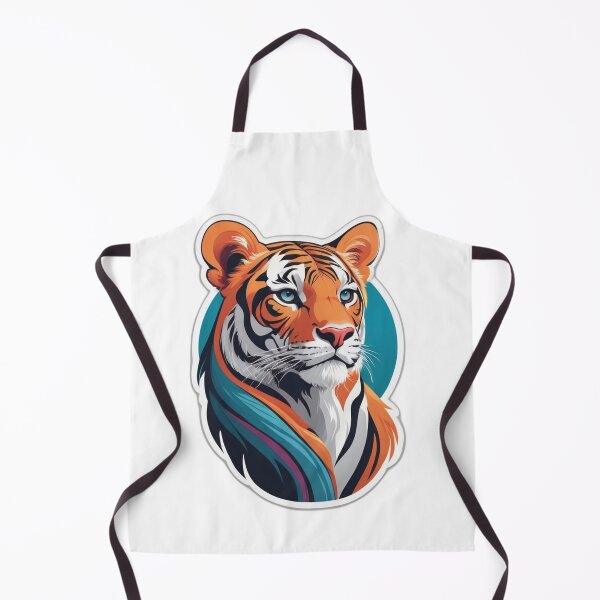 Item preview, Fierce Tiger Head Sticker - Bold and Striking Wildlife Design designed and sold by Icenutikul1122.