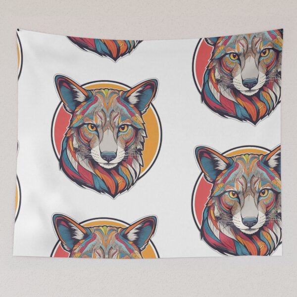 Item preview, Wild Wolf Head Sticker - Mysterious and Powerful Animal Design designed and sold by Icenutikul1122.