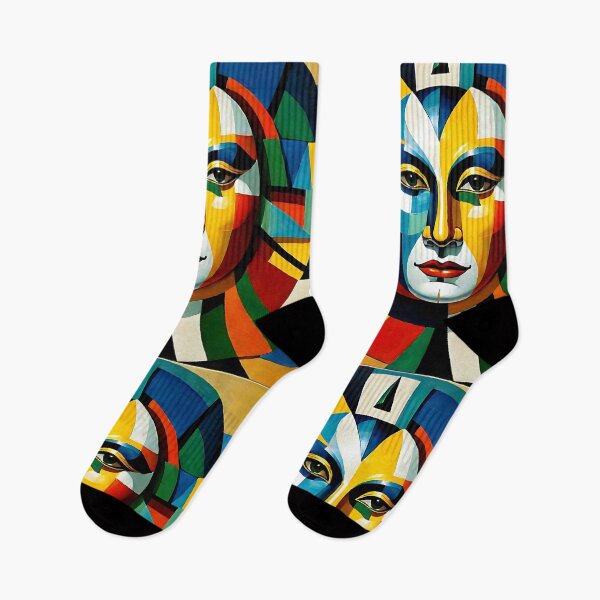 Item preview, Venetian Masquerade, Venice Masks Collection Cubism Art No:7 designed and sold by SofyaliArt.