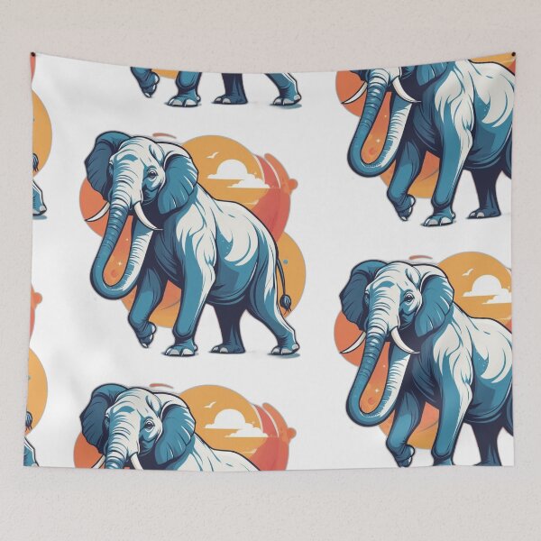 Item preview, Majestic Elephant Sticker - Powerful and Gentle Wildlife Design designed and sold by Icenutikul1122.