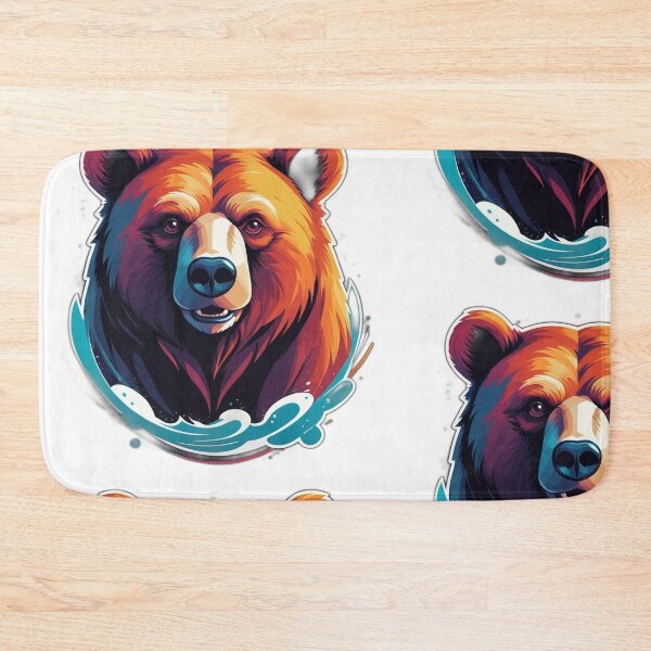 Item preview, Strong Bear Sticker - Bold and Powerful Animal Design for Nature Lovers designed and sold by Icenutikul1122.