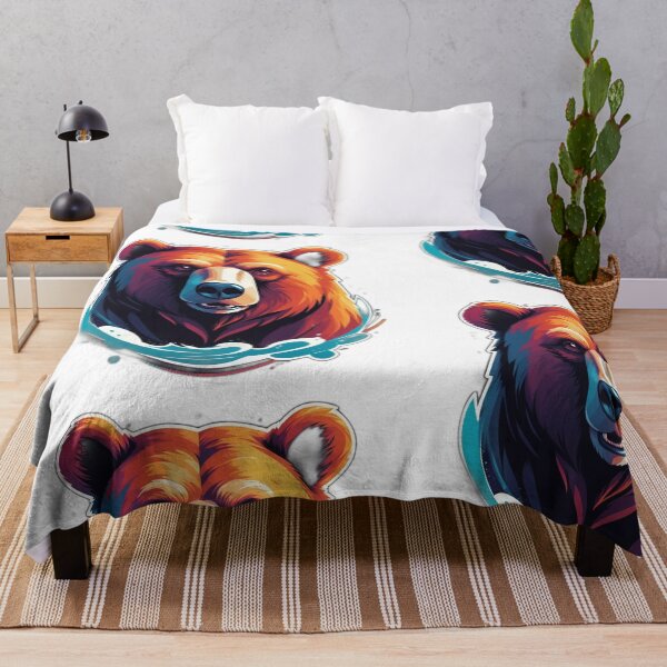 Item preview, Strong Bear Sticker - Bold and Powerful Animal Design for Nature Lovers designed and sold by Icenutikul1122.
