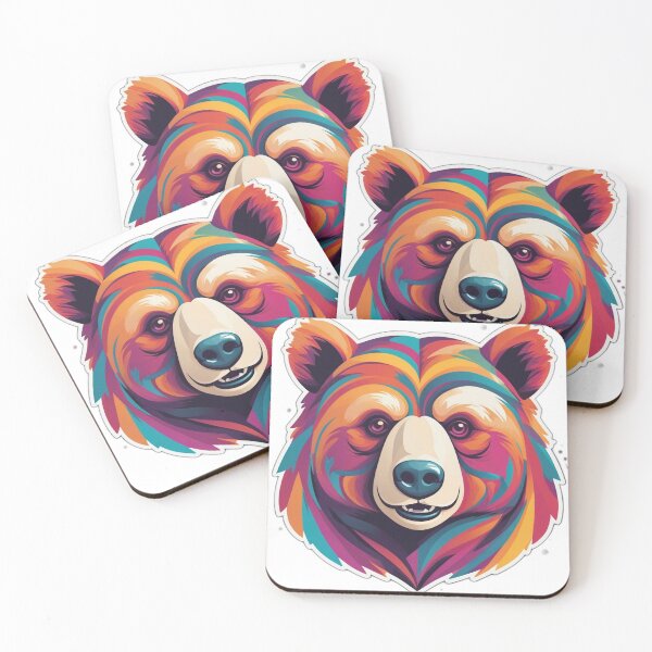 Item preview, Strong Bear Sticker - Bold and Powerful Animal Design for Nature Lovers designed and sold by Icenutikul1122.