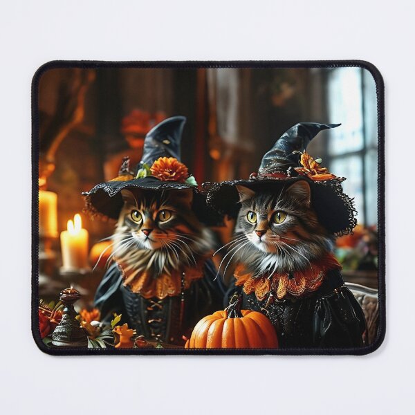 Item preview, Cute Cats in Unique Costume in Halloween Night designed and sold by Pim-Crystal.
