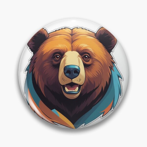 Item preview, Strong Bear Sticker - Bold and Powerful Animal Design for Nature Lovers designed and sold by Icenutikul1122.