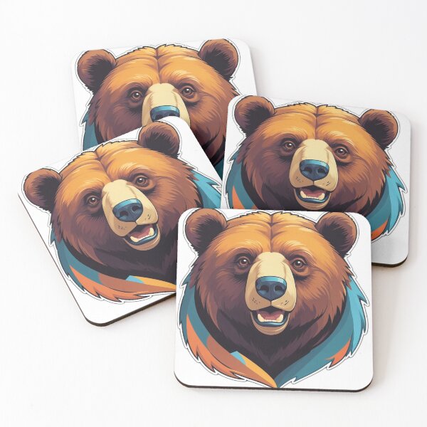 Item preview, Strong Bear Sticker - Bold and Powerful Animal Design for Nature Lovers designed and sold by Icenutikul1122.