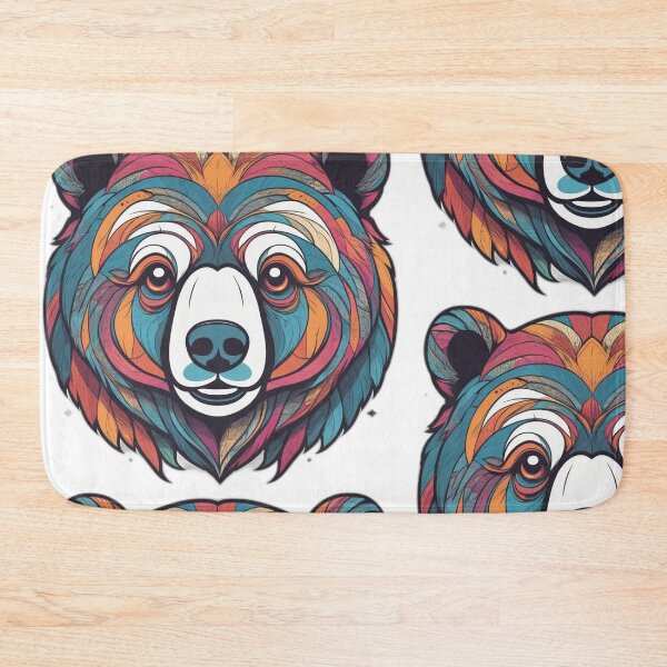 Item preview, Strong Bear Sticker - Bold and Powerful Animal Design for Nature Lovers designed and sold by Icenutikul1122.