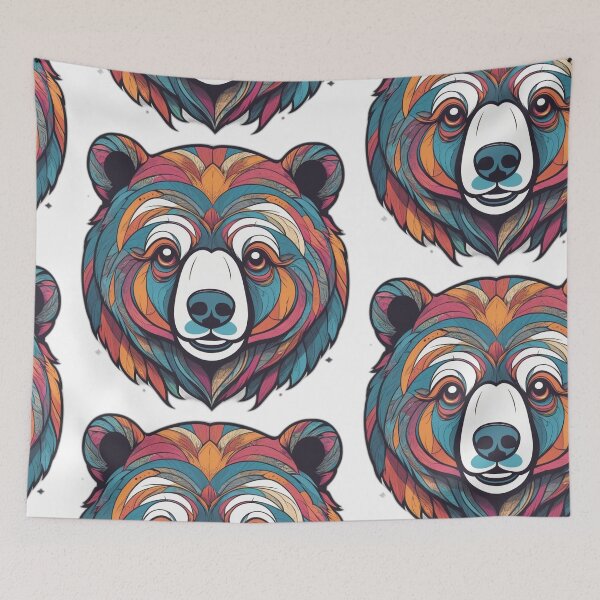 Item preview, Strong Bear Sticker - Bold and Powerful Animal Design for Nature Lovers designed and sold by Icenutikul1122.