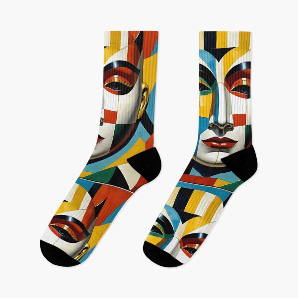 Item preview, Venetian Masquerade, Venice Masks Collection Cubism Art No:8 designed and sold by SofyaliArt.