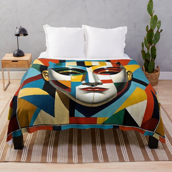 Item preview, Venetian Masquerade, Venice Masks Collection Cubism Art No:8 designed and sold by SofyaliArt.