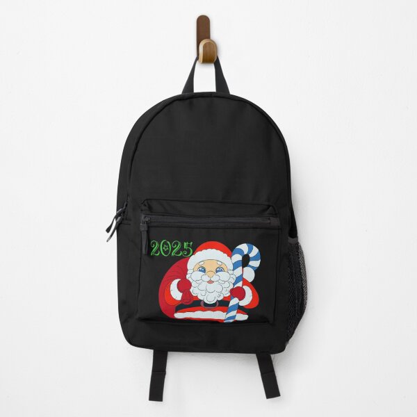 Artikelvorschau, Weihnachtsmann mit 2025-Schild und blauem Zuckerstock entworfen und verkauft von YarkaYa.