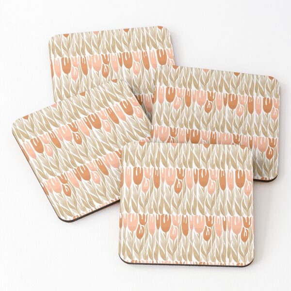 Item preview, Abstract textured tulips pattern designed and sold by DarianaArt.