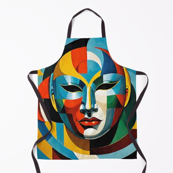 Item preview, Venetian Masquerade, Venice Masks Collection Cubism Art No:9 designed and sold by SofyaliArt.