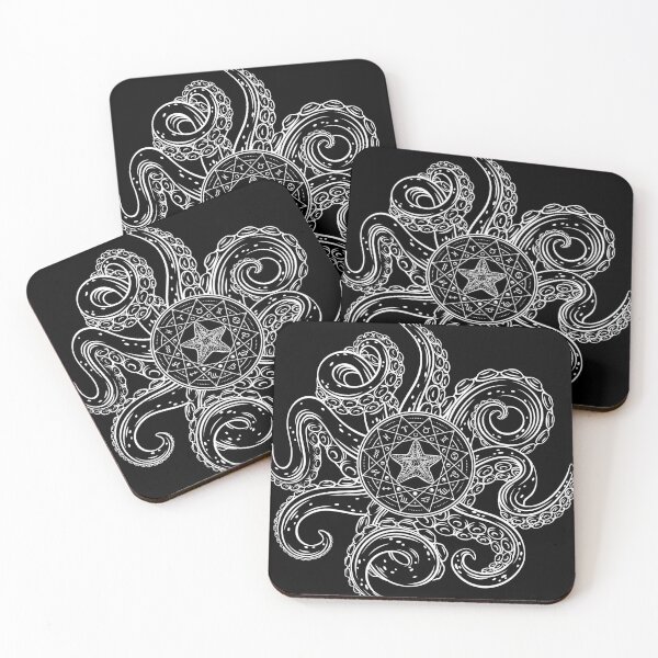 Item preview, Submariner Summoner Cthulhu Pentagram, Nautical Mystic Emo Occult Starfish, Lovecraft Horror Tentacle Astrology designed and sold by DropDeadDsgns.