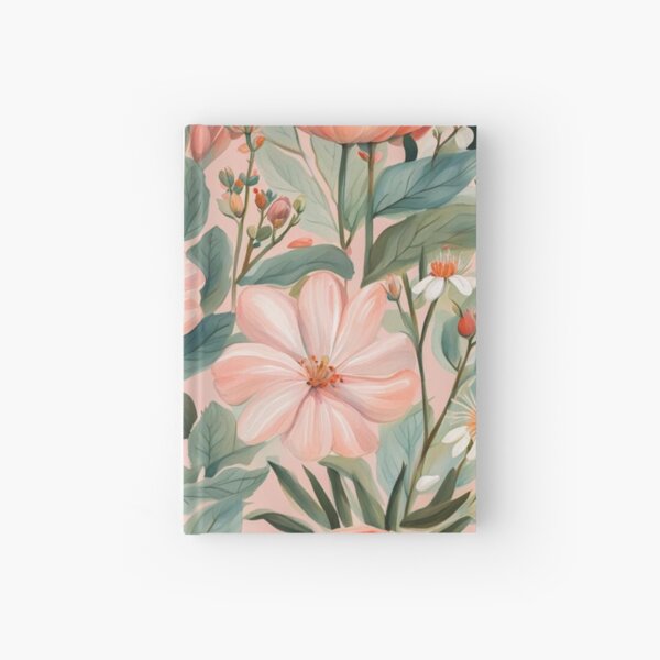 Item preview, Bohemian Chic Pink Peach Pastel Floral, Botanical Spring Subdued Flowers, Blush Blossom Pink Garden Painting designed and sold by MyArt23.