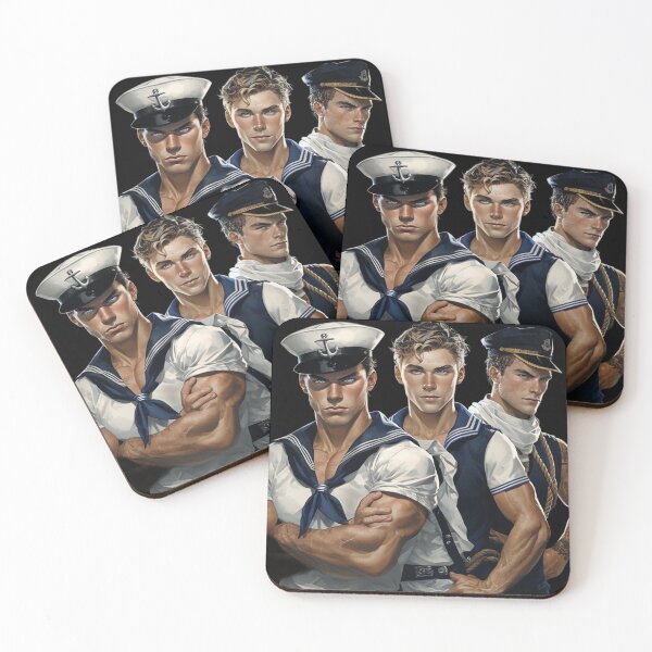 Item preview, Ship Shape Sailors Navy Gay Pride Graphic Design designed and sold by ItsAKinkThing.