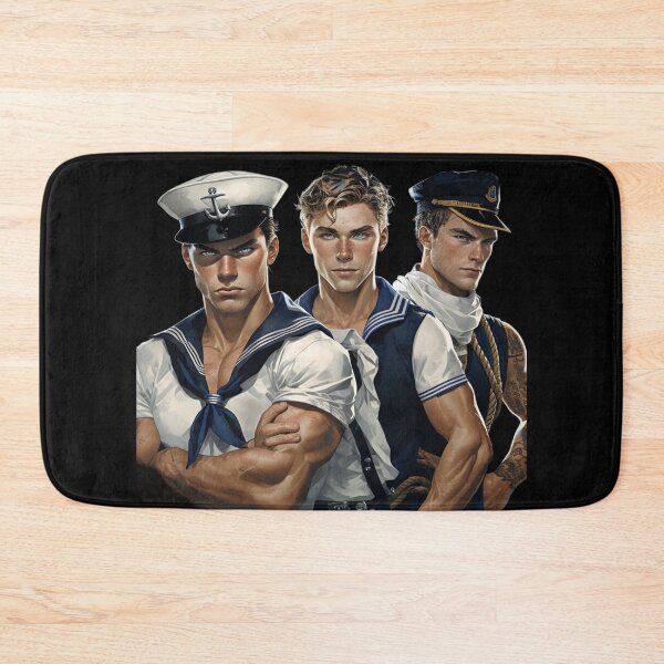 Item preview, Ship Shape Sailors Navy Gay Pride Graphic Design designed and sold by ItsAKinkThing.