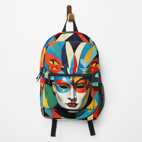 Item preview, Venetian Masquerade, Venice Masks Collection Cubism Art No:10 designed and sold by SofyaliArt.
