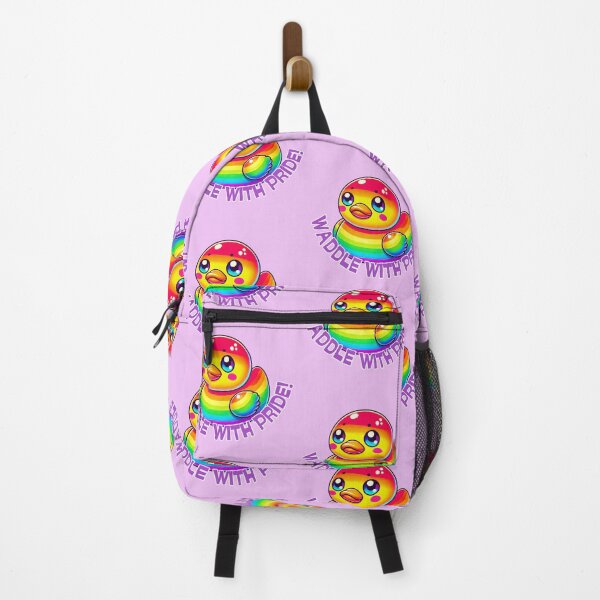 Item preview, Waddle With Pride - Cute Rainbow Duck designed and sold by Design Delinquent.