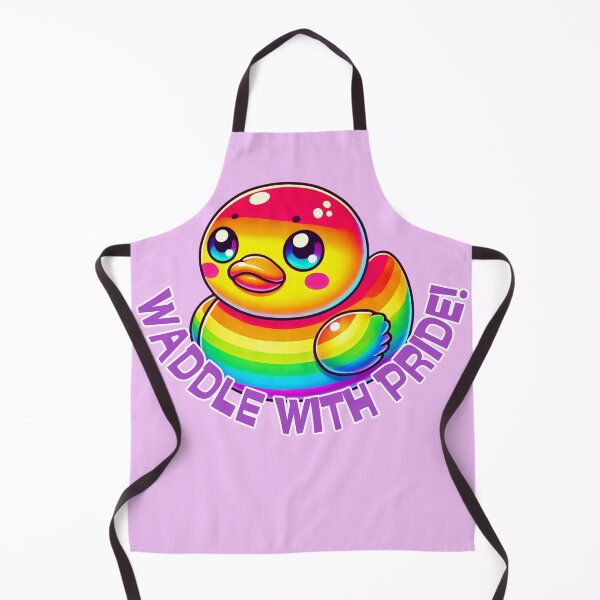Item preview, Waddle With Pride - Cute Rainbow Duck designed and sold by Design Delinquent.