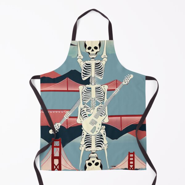 Artikelvorschau, Skelette Gitarrist Collage Deadhead San Francisco Golden Gate Bridge entworfen und verkauft von AuroraXGreen.