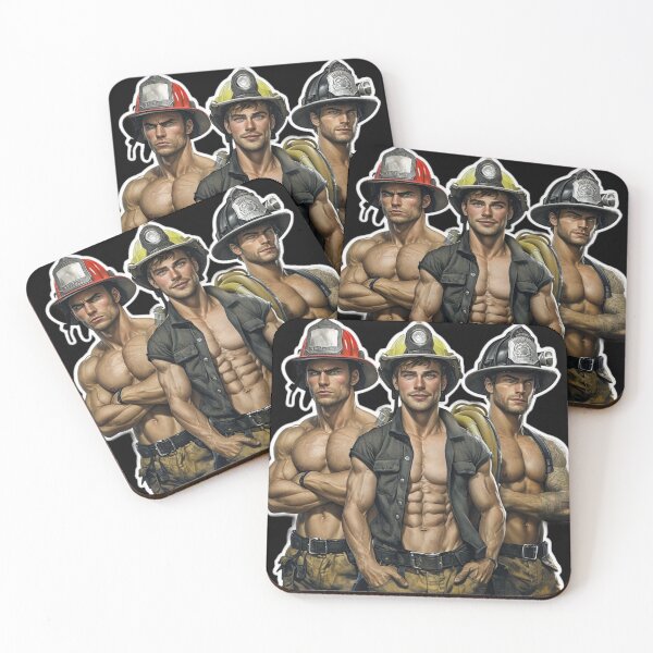 Item preview, Firemen Gay Pride Graphic Design designed and sold by ItsAKinkThing.