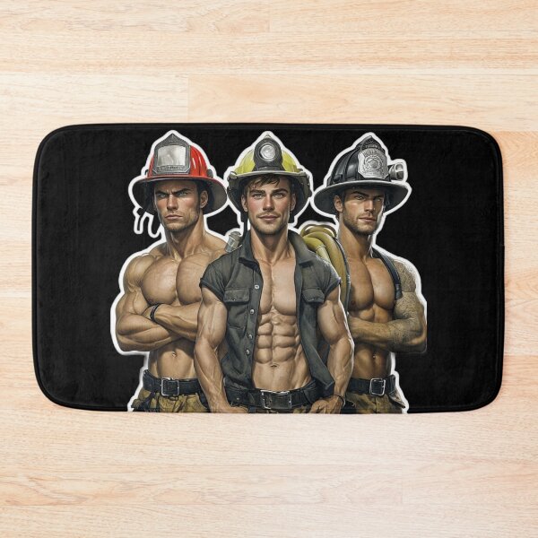 Item preview, Firemen Gay Pride Graphic Design designed and sold by ItsAKinkThing.