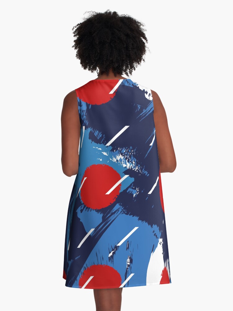 Thumbnail 3 of 4, A-Line Dress, Rule Britania designed and sold by HoopandHoller.