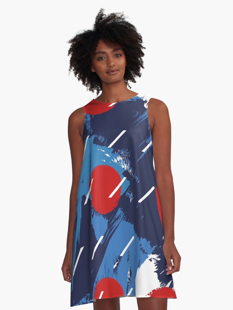 Thumbnail 1 of 4, A-Line Dress, Rule Britania designed and sold by HoopandHoller.