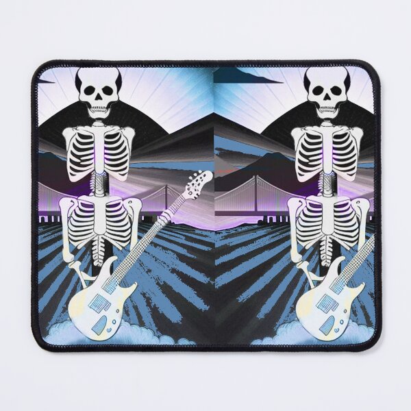 Artikelvorschau, Skeletons-Gitarrist Deadhead San Francisco Golden Gate Bridge entworfen und verkauft von AuroraXGreen.