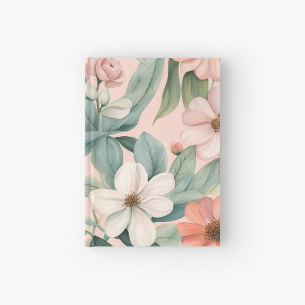 Item preview, Bohemian Chic Pink Peach Pastel Floral, Botanical Spring Subdued Flowers, Blush Blossom Pink Garden Painting designed and sold by MyArt23.