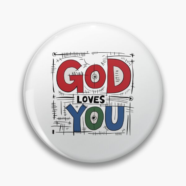 Item preview, God Loves You, funnyfits70, Humor, Funny designed and sold by FunnyFits70.