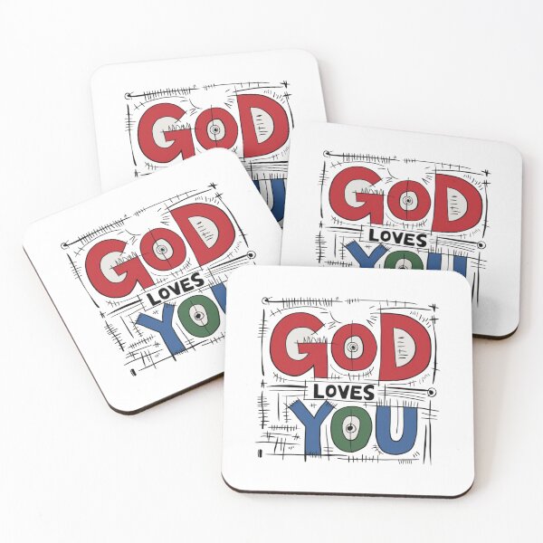 Item preview, God Loves You, funnyfits70, Humor, Funny designed and sold by FunnyFits70.