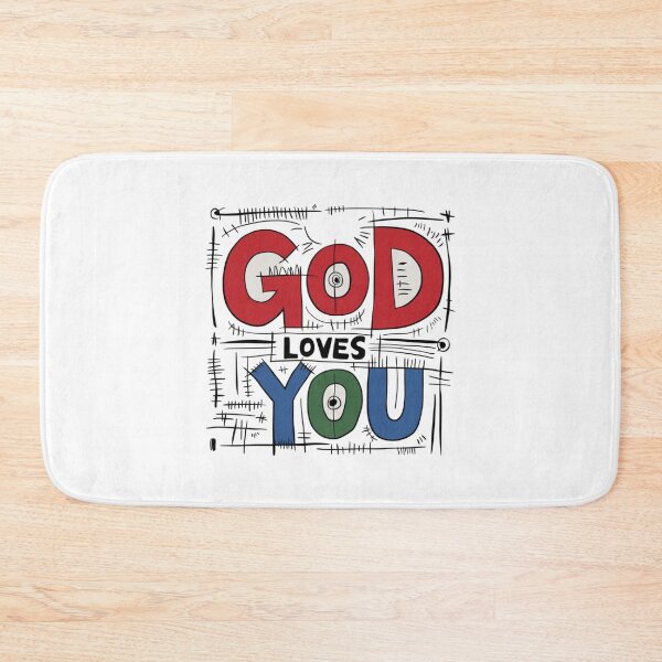 Item preview, God Loves You, funnyfits70, Humor, Funny designed and sold by FunnyFits70.
